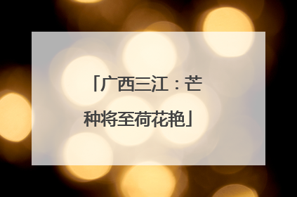 广西三江：芒种将至荷花艳
