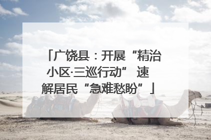 广饶县：开展“精治小区·三巡行动” 速解居民“急难愁盼”