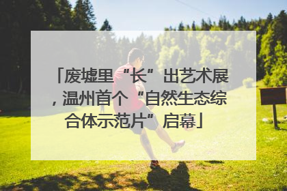 废墟里“长”出艺术展，温州首个“自然生态综合体示范片”启幕