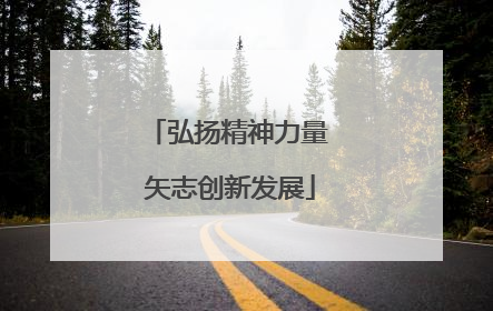 弘扬精神力量 矢志创新发展