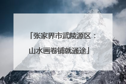 张家界市武陵源区：山水画卷铺就通途