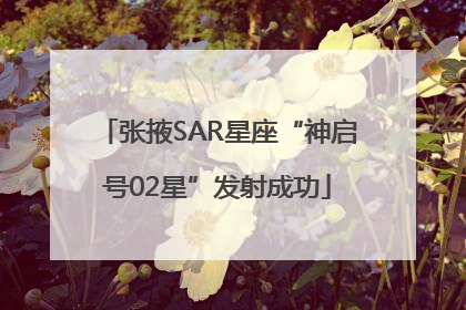 张掖SAR星座“神启号02星”发射成功