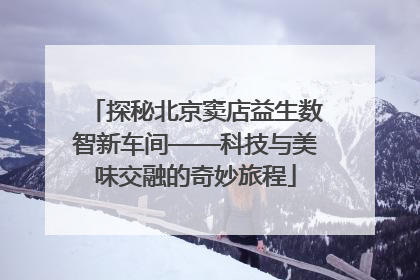 探秘北京窦店益生数智新车间——科技与美味交融的奇妙旅程