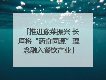 推进豫菜振兴 长垣将“药食同源”理念融入餐饮产业