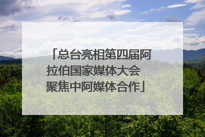 总台亮相第四届阿拉伯国家媒体大会 聚焦中阿媒体合作