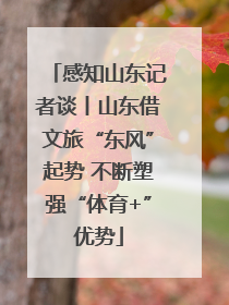 感知山东记者谈丨山东借文旅“东风”起势 不断塑强“体育+”优势