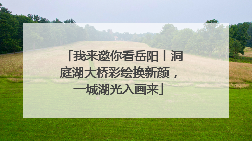 我来邀你看岳阳丨洞庭湖大桥彩绘换新颜，一城湖光入画来