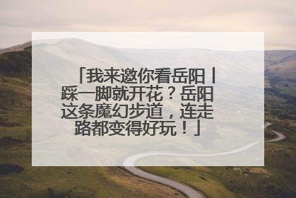 我来邀你看岳阳丨踩一脚就开花？岳阳这条魔幻步道，连走路都变得好玩！