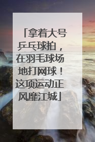 拿着大号乒乓球拍，在羽毛球场地打网球！这项运动正风靡江城