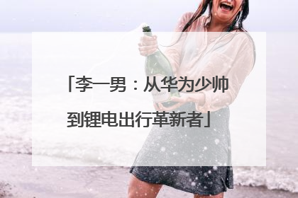 李一男：从华为少帅到锂电出行革新者