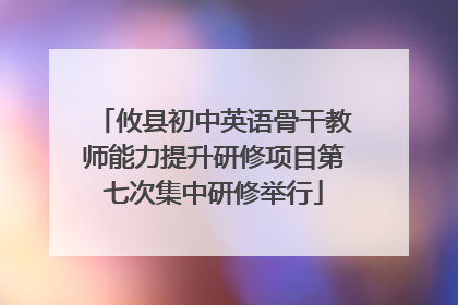 攸县初中英语骨干教师能力提升研修项目第七次集中研修举行
