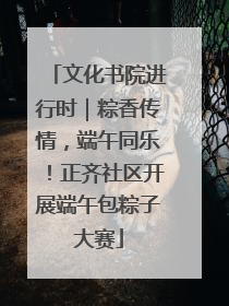 文化书院进行时｜粽香传情，端午同乐！正齐社区开展端午包粽子大赛