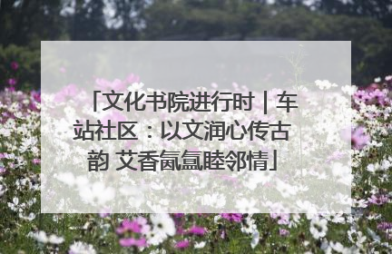 文化书院进行时｜车站社区：以文润心传古韵 艾香氤氲睦邻情