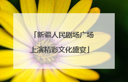 新疆人民剧场广场上演精彩文化盛宴