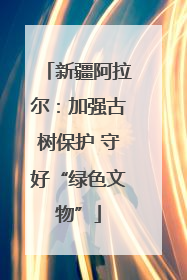 新疆阿拉尔：加强古树保护 守好“绿色文物”