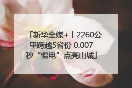 新华全媒+丨2260公里跨越5省份 0.007秒“疆电”点亮山城
