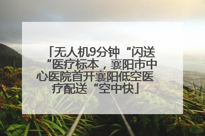 无人机9分钟“闪送“医疗标本，襄阳市中心医院首开襄阳低空医疗配送“空中快