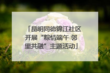 昆明同德锦江社区开展“粽情端午 邻里共融”主题活动