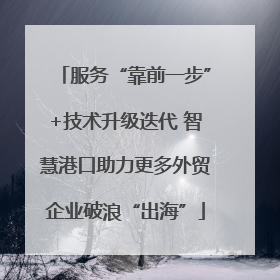 服务“靠前一步”+技术升级迭代 智慧港口助力更多外贸企业破浪“出海”