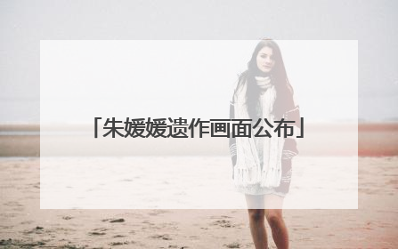 朱媛媛遗作画面公布