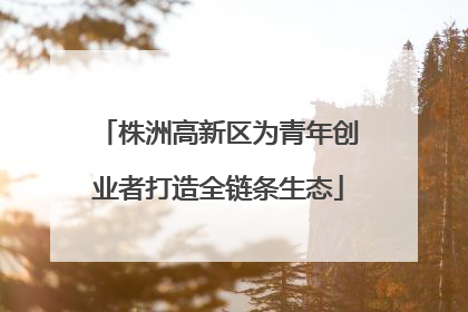 株洲高新区为青年创业者打造全链条生态