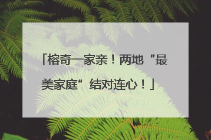 榕奇一家亲！两地“最美家庭”结对连心！