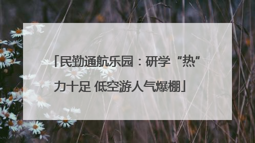 民勤通航乐园：研学“热”力十足 低空游人气爆棚