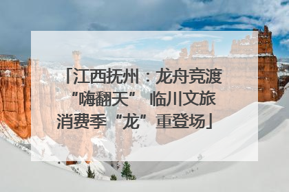 江西抚州：龙舟竞渡“嗨翻天” 临川文旅消费季“龙”重登场
