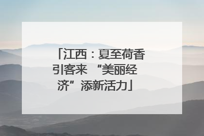 江西：夏至荷香引客来 “美丽经济”添新活力