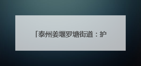 泰州姜堰罗塘街道：护航中高考 呵护千万家