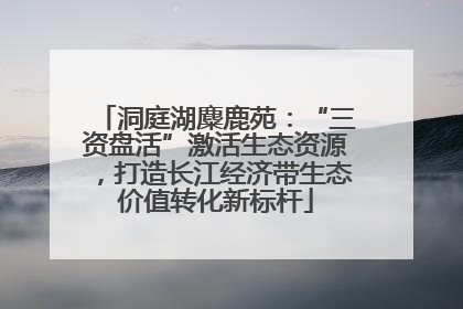 洞庭湖麋鹿苑：“三资盘活”激活生态资源，打造长江经济带生态价值转化新标杆