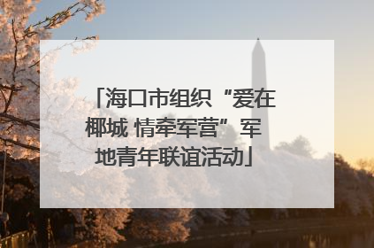 海口市组织“爱在椰城 情牵军营”军地青年联谊活动