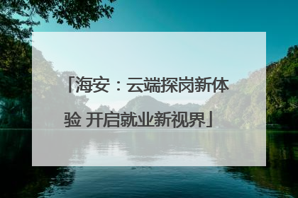 海安：云端探岗新体验 开启就业新视界