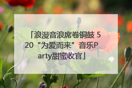 浪漫音浪席卷铜鼓 520“为爱而来”音乐Party甜蜜收官