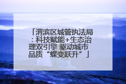 渭滨区城管执法局：科技赋能+生态治理双引擎 驱动城市品质“蝶变跃升”