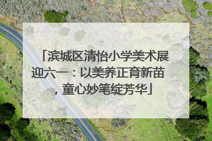 滨城区清怡小学美术展迎六一：以美养正育新苗，童心妙笔绽芳华