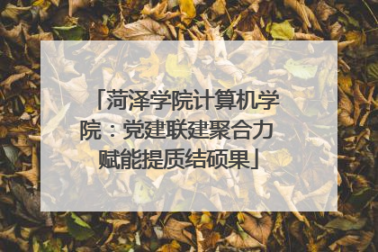 菏泽学院计算机学院：党建联建聚合力 赋能提质结硕果