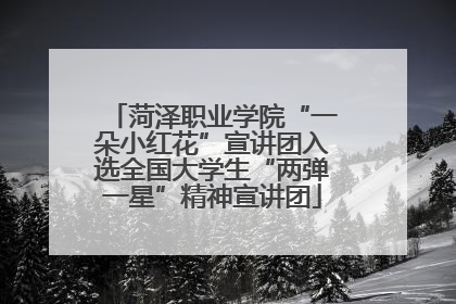 菏泽职业学院“一朵小红花”宣讲团入选全国大学生“两弹一星”精神宣讲团
