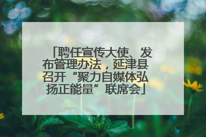 聘任宣传大使、发布管理办法，延津县召开“聚力自媒体弘扬正能量”联席会