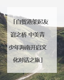 自贸港架起友谊之桥 中美青少年海南开启文化对话之旅