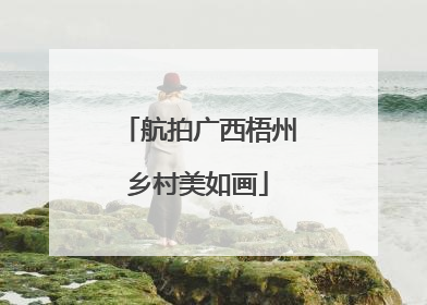 航拍广西梧州乡村美如画