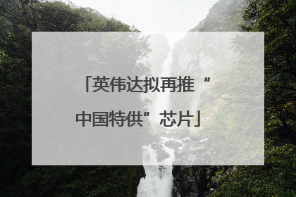 英伟达拟再推“中国特供”芯片