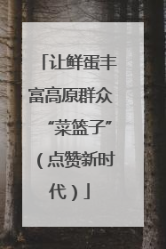 让鲜蛋丰富高原群众“菜篮子”（点赞新时代）