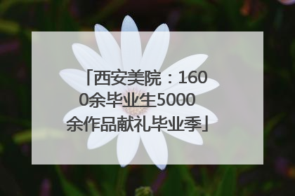 西安美院：1600余毕业生5000余作品献礼毕业季
