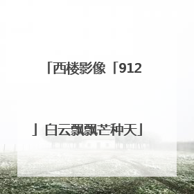 西楼影像「912」白云飘飘芒种天