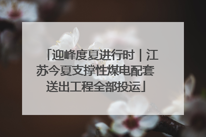 迎峰度夏进行时｜江苏今夏支撑性煤电配套送出工程全部投运