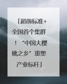 超前标准+全国首个集群！“中国大樱桃之乡”重塑产业标杆