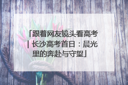 跟着网友镜头看高考｜长沙高考首日：晨光里的奔赴与守望