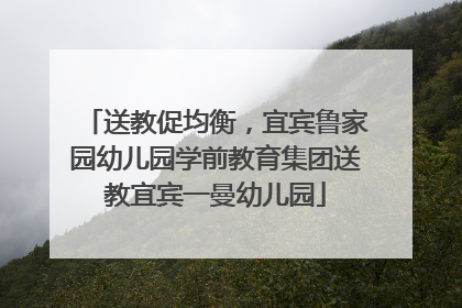 送教促均衡，宜宾鲁家园幼儿园学前教育集团送教宜宾一曼幼儿园