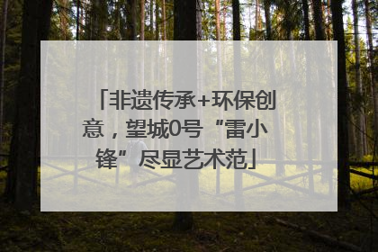 非遗传承+环保创意，望城0号“雷小锋”尽显艺术范